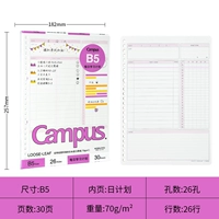 【B5】 30 Pink Daily Plan