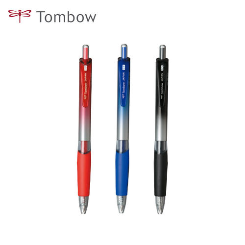 Tombow蜻蜓日本中性笔学生办公书写用顺滑子弹头中性笔水笔0.5mm可换替芯黑色BJ-KAG组合