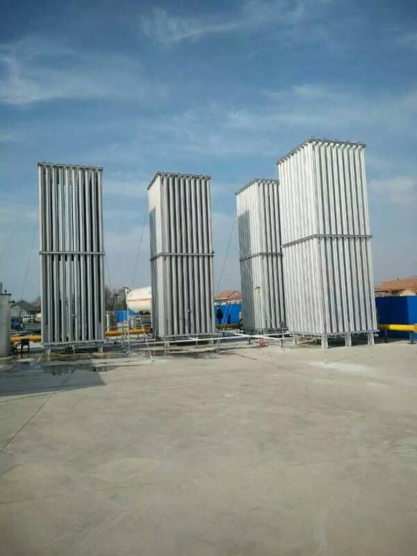槽车储罐lar lo2 ln2 lng 空温式汽化器 气化器 铝星型翅片散热器