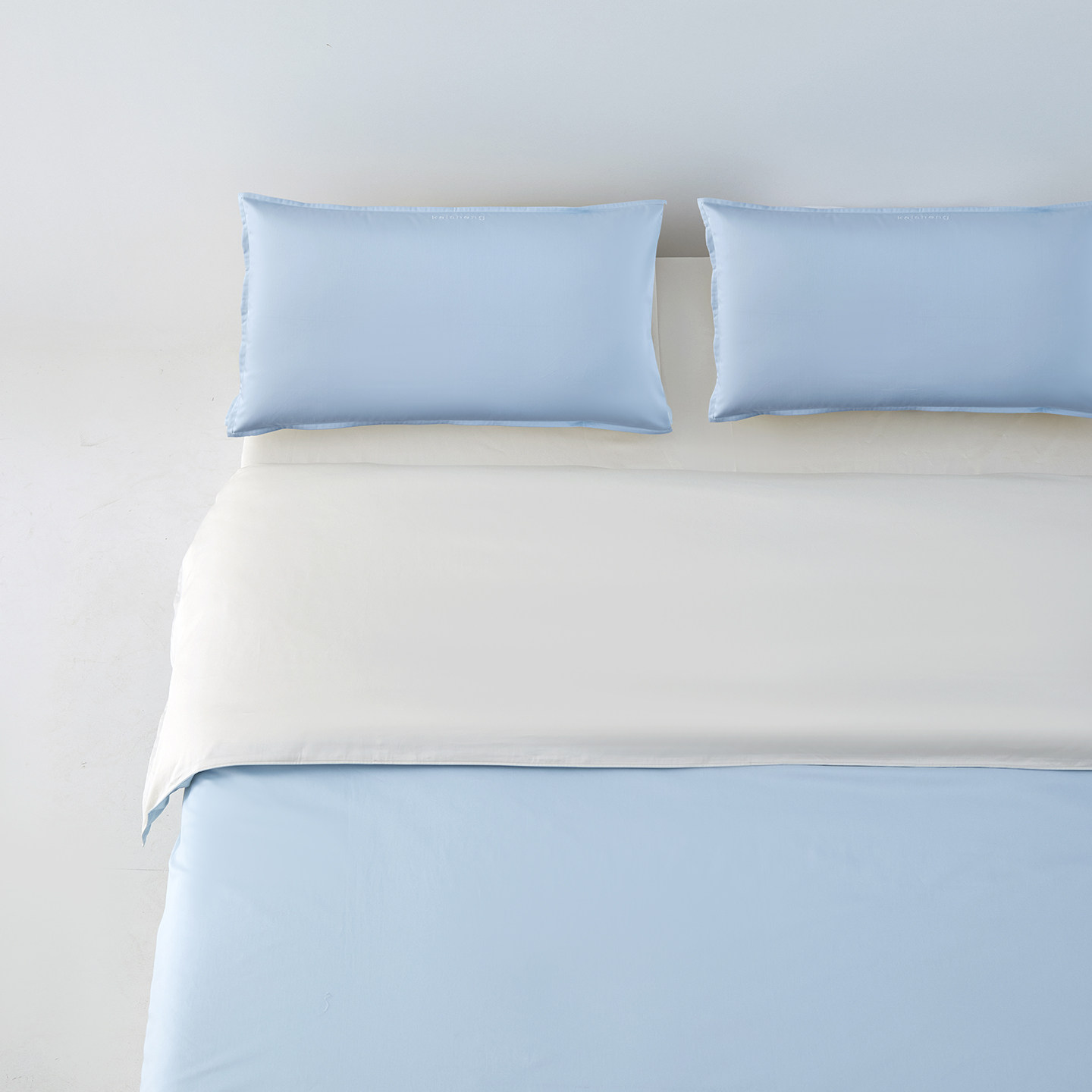 凯盛家纺萌克系列 60x50支精梳棉拼色绣花像素动物纯棉床品四件套