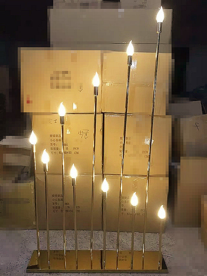 新款婚庆道具金色t台路引定制