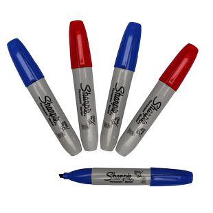 美国三福Sharpie斜方头记号笔 无尘净化记号笔38201 4.0MM