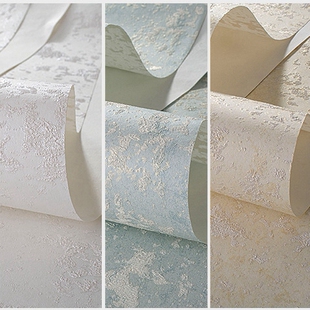 简约素色硅藻泥墙纸 卧室客厅背景服装店美容院 蓝色斑驳水泥壁纸