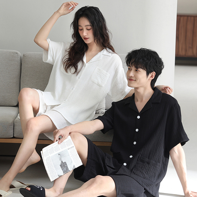 汝斯芬夏季薄款睡衣女家居服套装