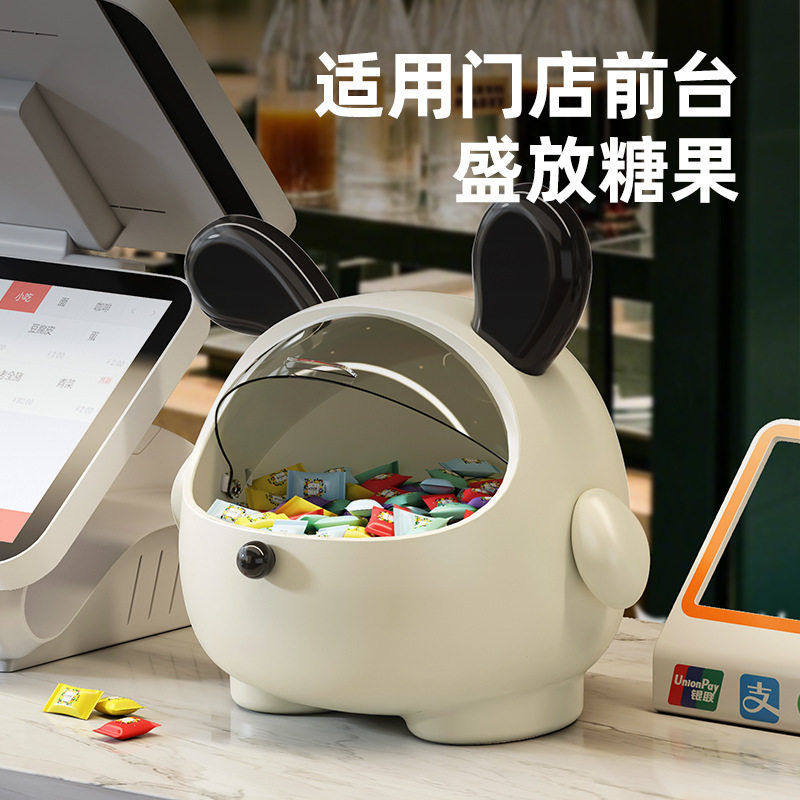 玄关桌面翻盖透明收纳盒