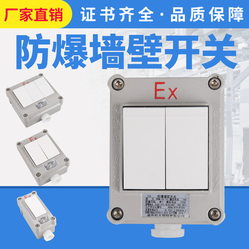 工业墙壁开关86型防爆照明