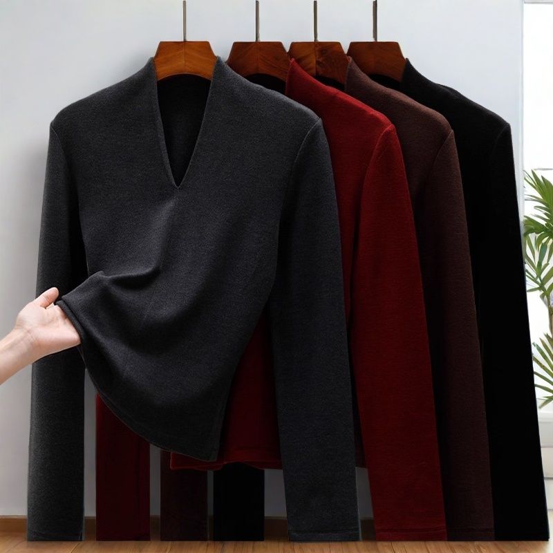 v领打底衫女秋冬可外穿保暖上衣