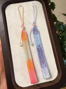 青梅.手工编织蜡线情侣款挂手腕手机链手绳中国风手机挂件钥匙扣