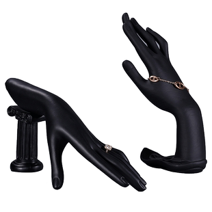 树脂立式戒指展示架珠宝橱窗摆件首饰收纳架手链戒指手模饰品架