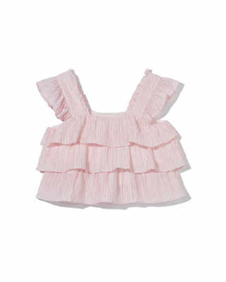 小个子粉色娃娃衫设计感短款小衫