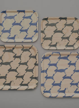 日本采购 皆川明mina perhonen 木质托盘 跑兔runrunrun