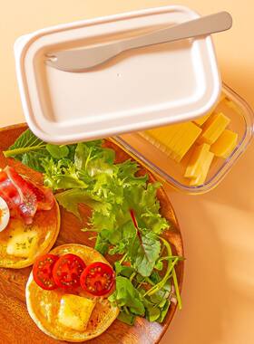 日本制  曙产業akebono黄油储存收纳盒小块保存切割容器 两款可选