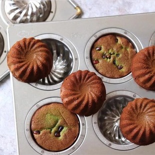 日本松永matsunaga咕咕霍夫9连不沾蛋糕家用烘焙模具 硅涂层 QC