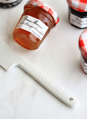 日本CAKELAND 一体成型耐热迷你白色刮刀  耐热204度 果酱勺搅拌