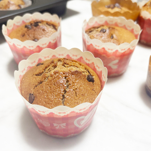 麦芬蛋糕纸杯纸模NP 25枚简易包装 爱心 50H 日本进口