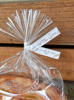 日本进口 铁丝饼干面包袋扎口扎带 和紙タイ Pains 100根#71601