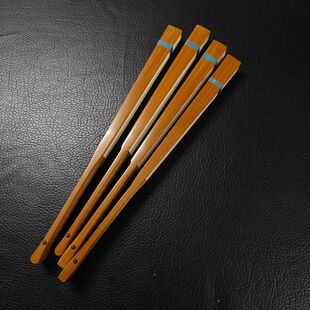 老川料手工竹制水磨玉竹龙鳞纹宣纸文玩折扇古风扇子苏工扇面