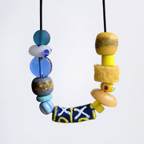 花糖｜进口非洲彩绘管珠圆珠碎碎冰diy隔珠饰品手作项链混串散珠2