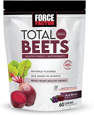美国代购Total Beets Soft Chews with Beetroot, Nitrates, L-Ci