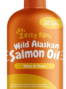 Pure Wild Alaskan Salmon Oil for Dogs & Cats - Supports Join