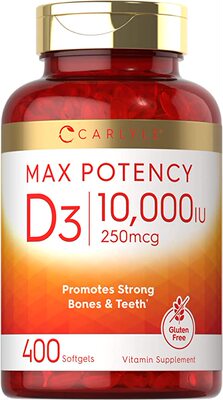 Vitamin D 10000 IU 400 Softgels | Value Size | Max Potency |