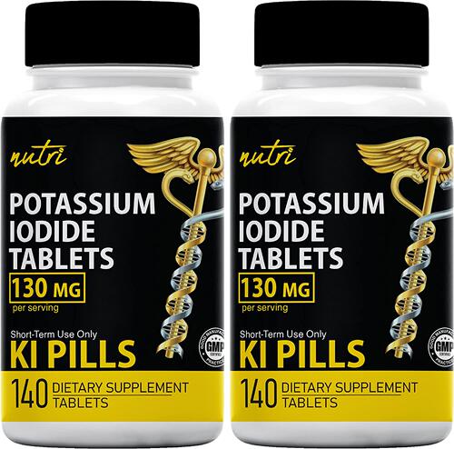 美国代购Potassium Iodide Radiation Tablets 130 mg (2 Pack)a