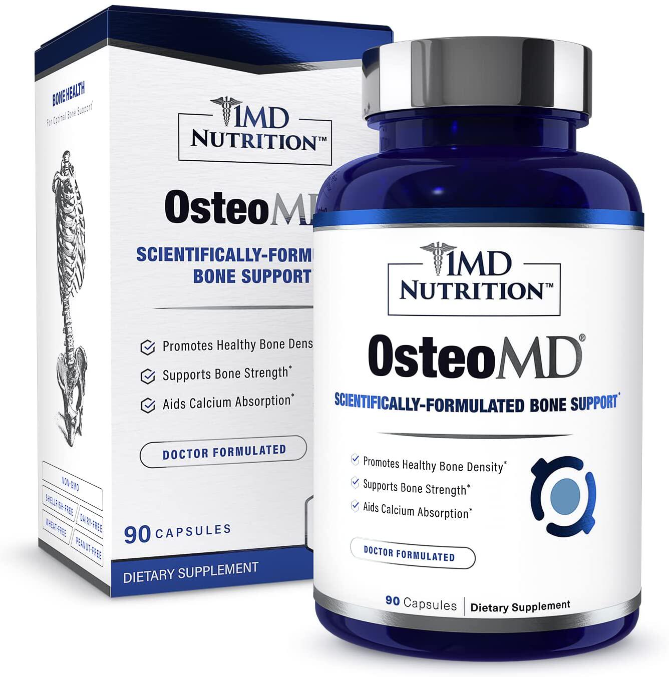 美国代购1MD Nutrition OsteoMD for Comprehensive Bone Support