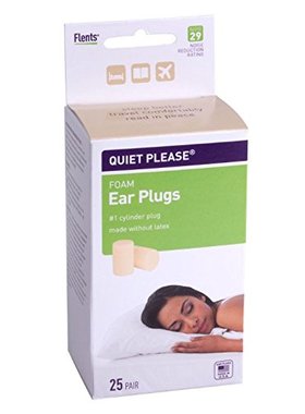 Flents Quiet Please Foam Ear Plugs Value Pack (25 Pair)  HEA