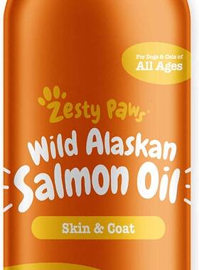 Zesty Paws Pure Wild Alaskan Salmon Oil for Dogs & Cats - Su
