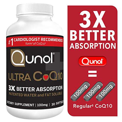 Qunol Ultra CoQ10 100mg 3x Better Absorption Paten