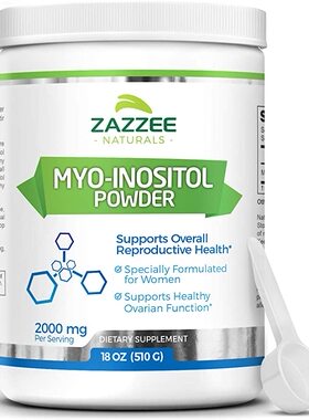 Zazzee Myo-Inositol Powder, 255 Servings, 18 Ounces (510 g),