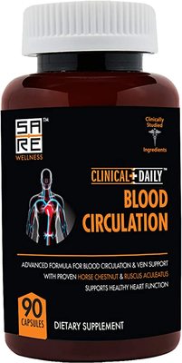 CLINICAL DAILY Blood Circulation Supplement. Butchers Broom,