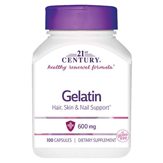 美国代购21st Century Gelatin 600mg, 100 Capsules - 实物图