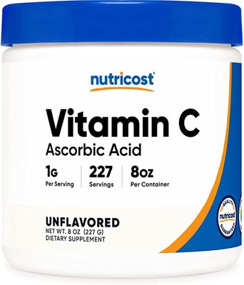 代购Nutricost Pure Ascorbic Acid Powder (Vitamin C) 0.5 LBS