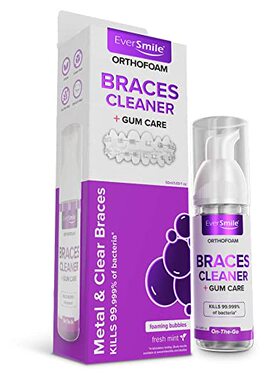 OrthoFoam Braces Cleaner - Cleans Under Metal, Ceramic or C