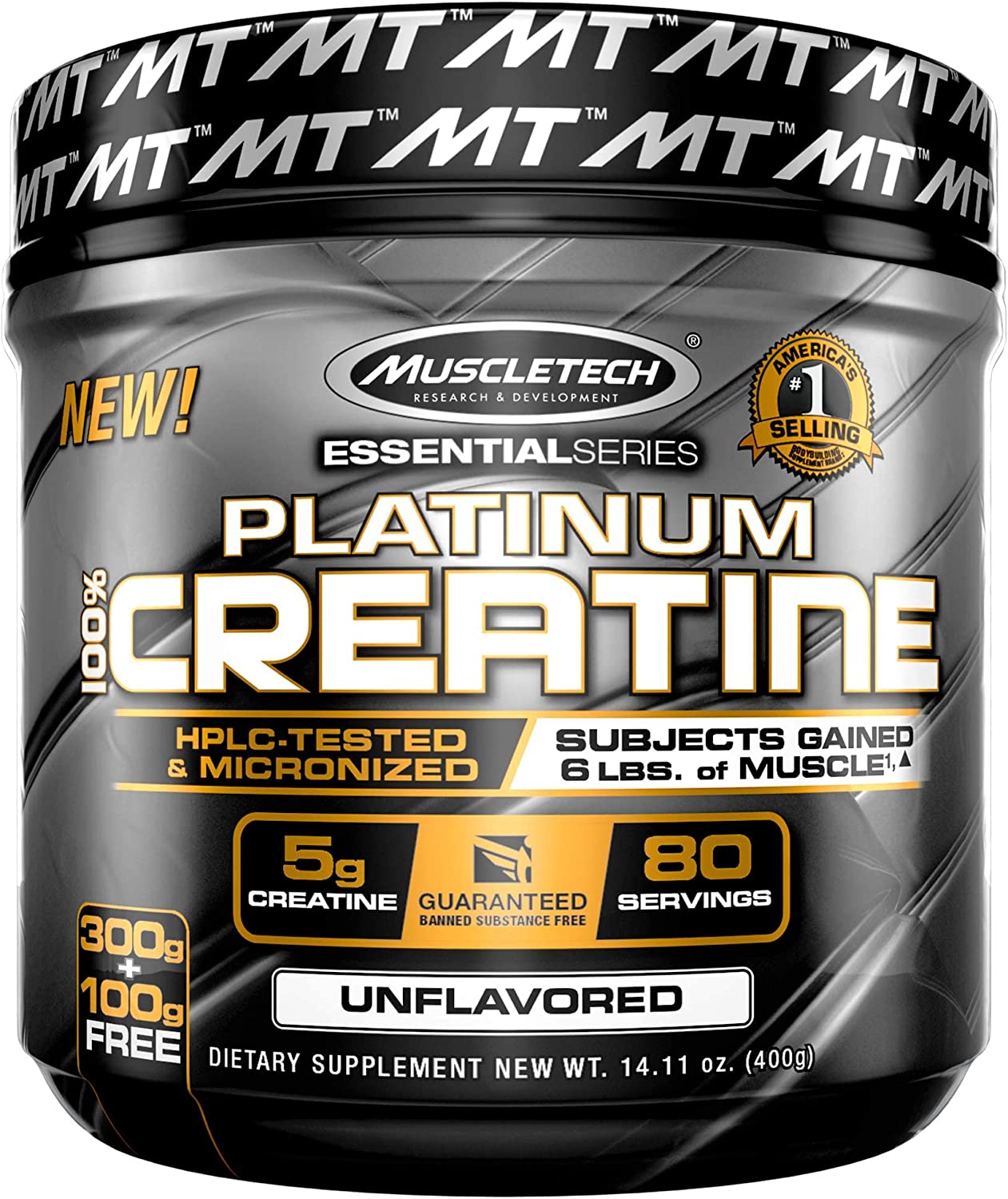 美国代购Creatine Monohydrate Powder| MuscleTech Platinum Cr