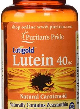Puritans Pride Lutein 40 Mg with Zeaxanthin Softgels, 120 Co