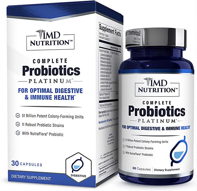 美国代购1MD Nutrition Complete Probiotics Platinum | Support