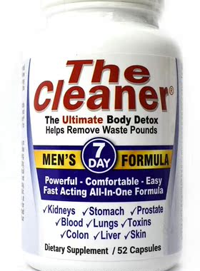 The Cleaner 7Day Men's Formula Ultimate Body Detox (52 Capsu