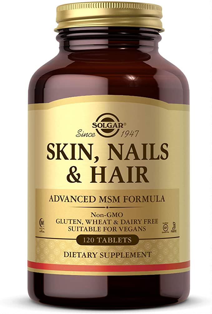 代购Solgar Skin, Nails & Hair, Advanced MSM Formula, 120 Ta