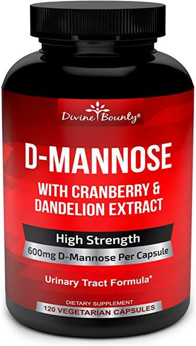 d-mannose capsules - 600mg d mannose powder per capsule with