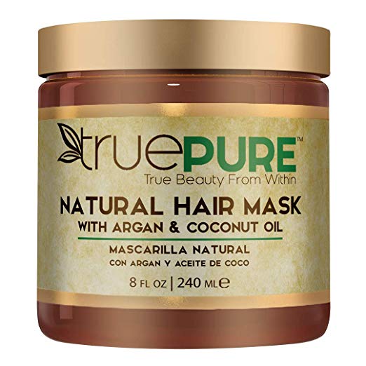 TruePure Natural Hair Mask With Argan Oil, Coconut Oil, Jojo