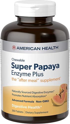 American Health Multi-Enzyme Plus, Super Papaya, 360 Count