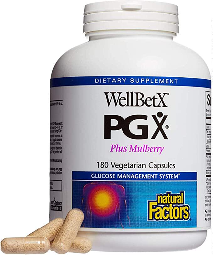 美国代购PGX by Natural Factors, WellBetX Plus Mulberry, 180