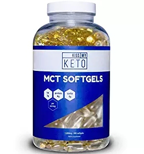 Kiss My Keto MCT Oil Capsules - Coconut Oil Softgel Pills, 3