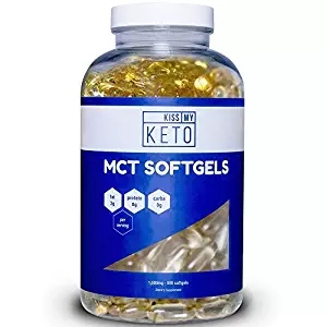 Kiss My Keto MCT Oil Capsules - Coconut Oil Softgel Pills, 3