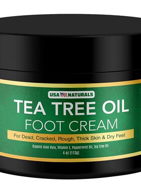 美国代购Tea Tree Oil Foot Cream - Instantly Hydrates and Moi
