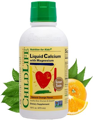 美国代购ChildLife Liquid Calcium / Magnesium for Infants, Ba