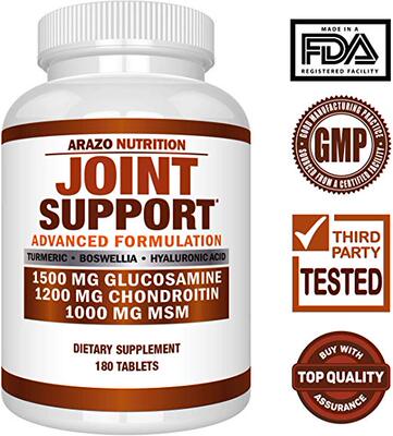Glucosamine Chondroitin Turmeric MSM Boswellia - Joint Suppo