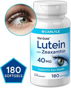 美国代购Lutein and Zeaxanthin 40 mg |180 Softgels | Eye Hea